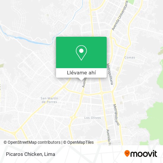 Mapa de Picaros Chicken