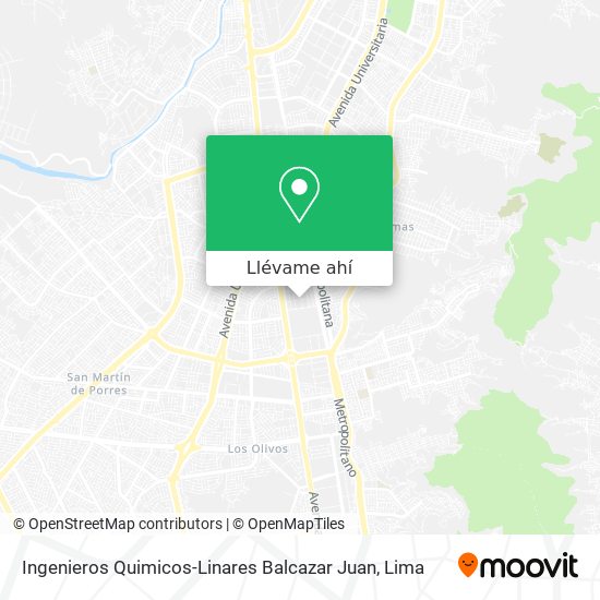 Mapa de Ingenieros Quimicos-Linares Balcazar Juan