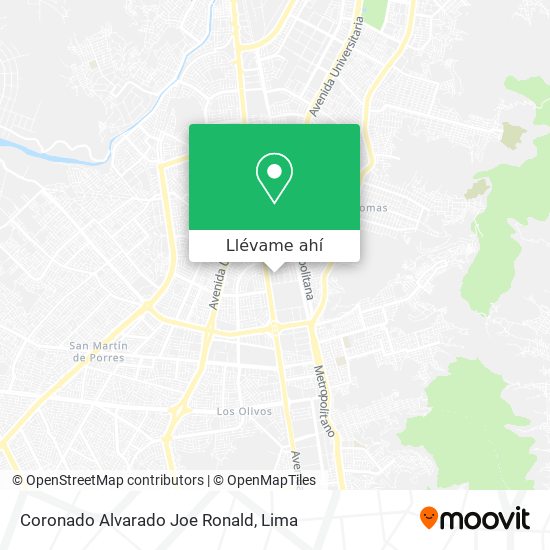 Mapa de Coronado Alvarado Joe Ronald