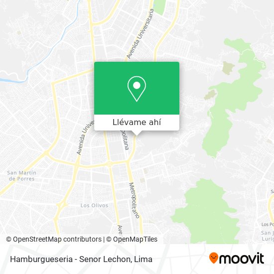 Mapa de Hamburgueseria - Senor Lechon