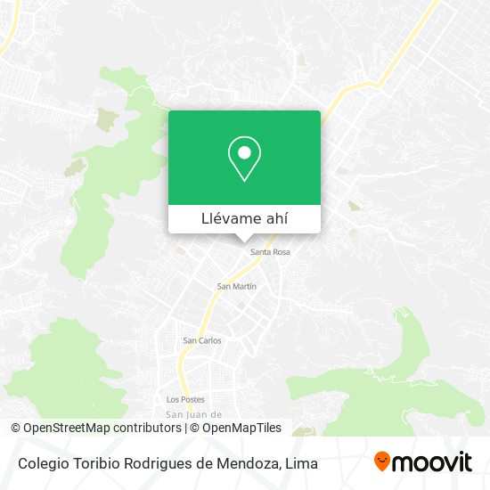 Mapa de Colegio Toribio Rodrigues de Mendoza