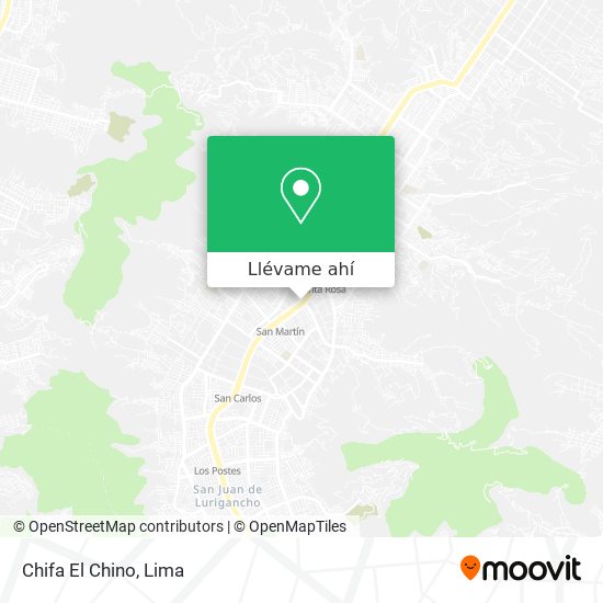 Mapa de Chifa El Chino