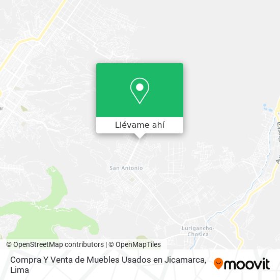 Mapa de Compra Y Venta de Muebles Usados en Jicamarca