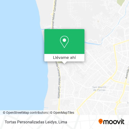 Mapa de Tortas Personalizadas Leidys