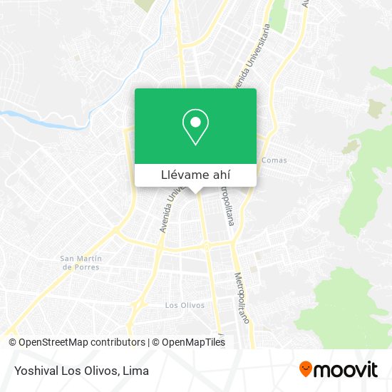 Mapa de Yoshival Los Olivos