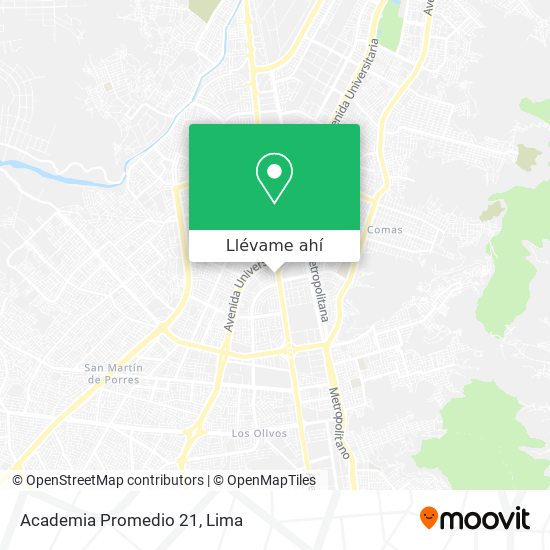 Mapa de Academia Promedio 21