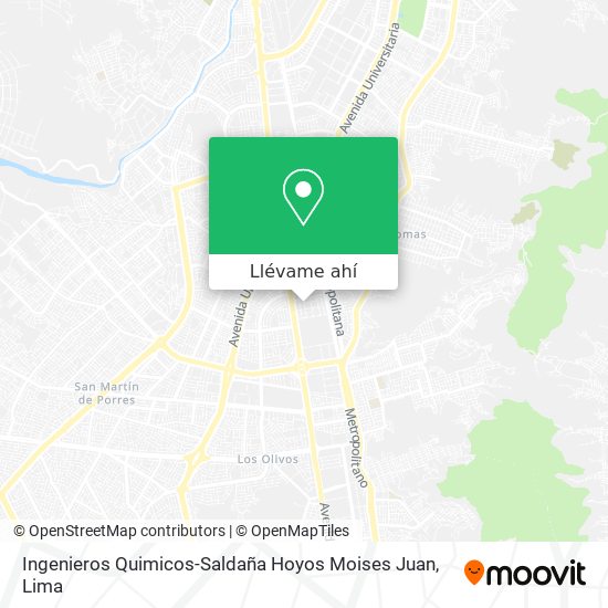 Mapa de Ingenieros Quimicos-Saldaña Hoyos Moises Juan