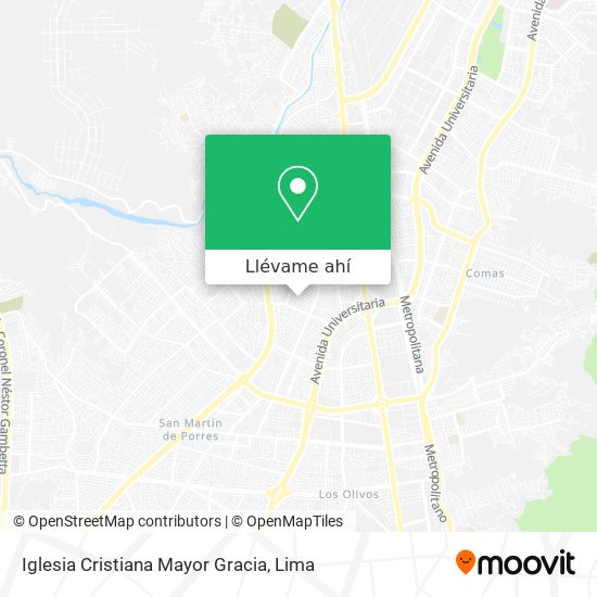 Mapa de Iglesia Cristiana Mayor Gracia