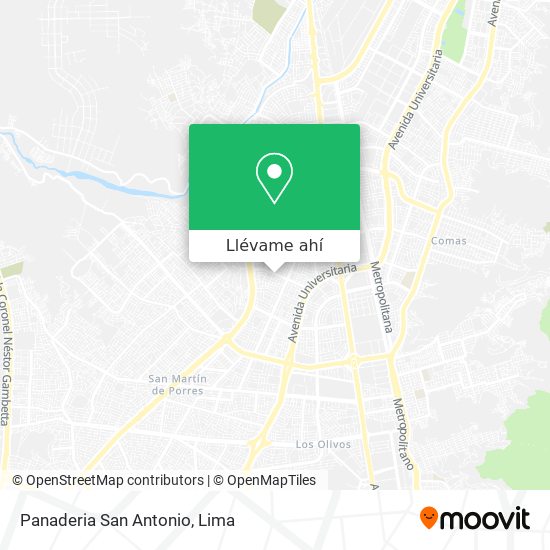 Mapa de Panaderia San Antonio