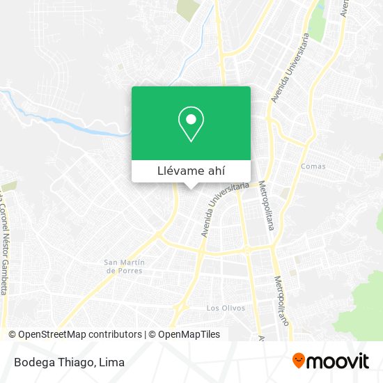 Mapa de Bodega Thiago
