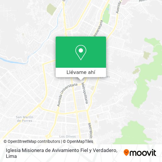 Mapa de Iglesia Misionera de Avivamiento Fiel y Verdadero