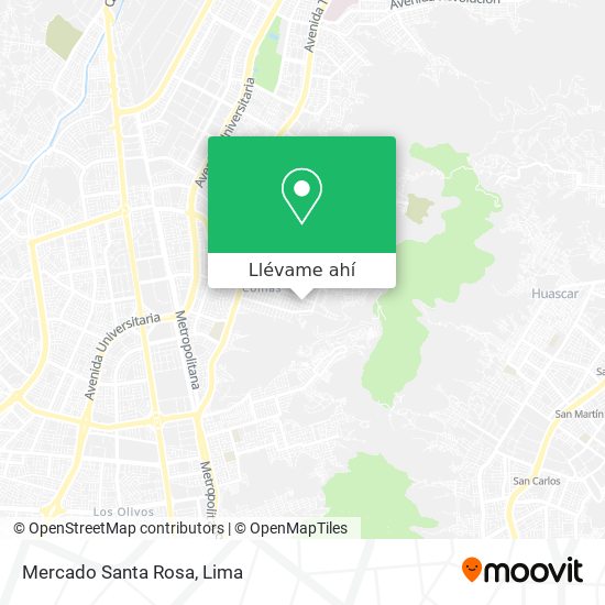 Mapa de Mercado Santa Rosa