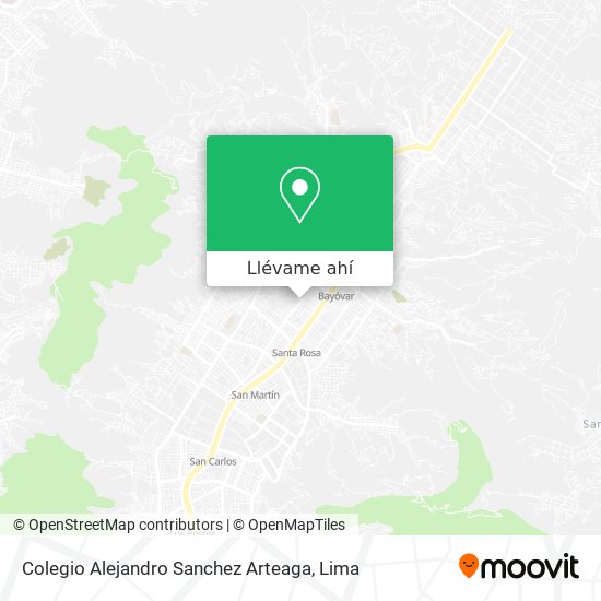 Mapa de Colegio Alejandro Sanchez Arteaga