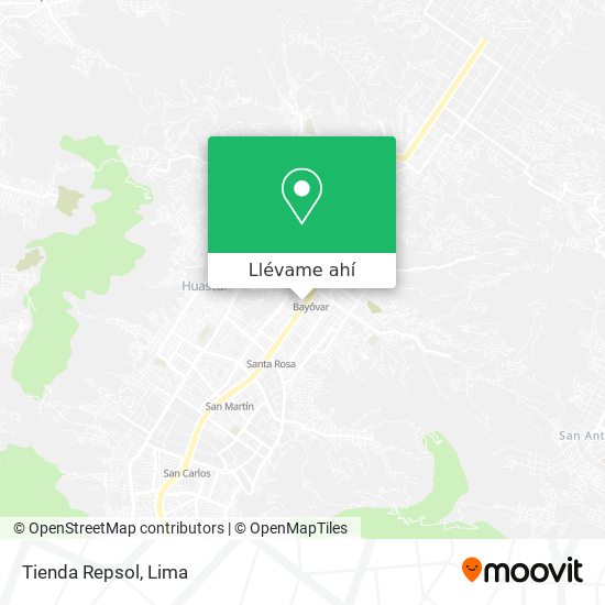 Mapa de Tienda Repsol