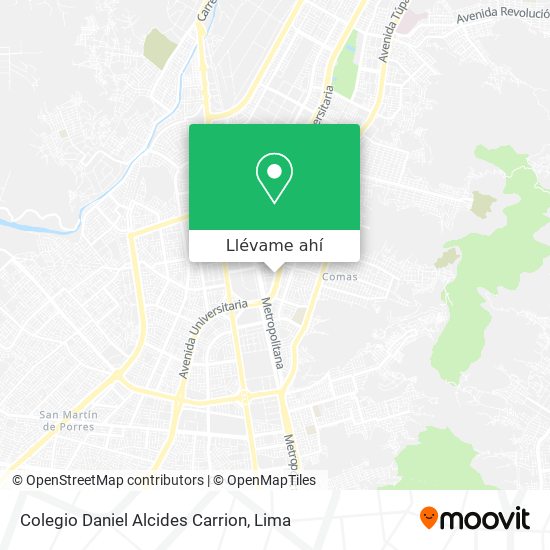 Mapa de Colegio Daniel Alcides Carrion