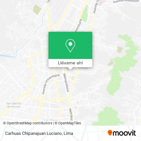 Mapa de Carhuas Chipanajuan Luciano