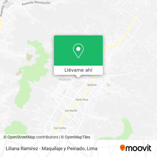 Mapa de Liliana Ramirez - Maquilaje y Peinado