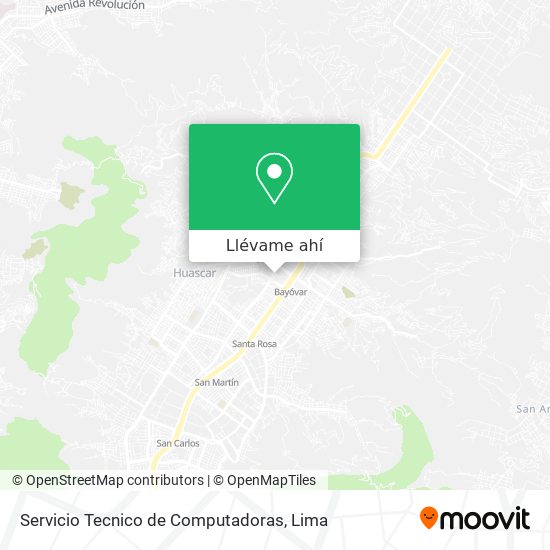 Mapa de Servicio Tecnico de Computadoras