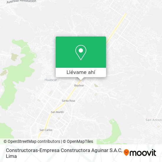 Mapa de Constructoras-Empresa Constructora Aguinar S.A.C