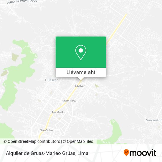 Mapa de Alquiler de Gruas-Marleo Grúas