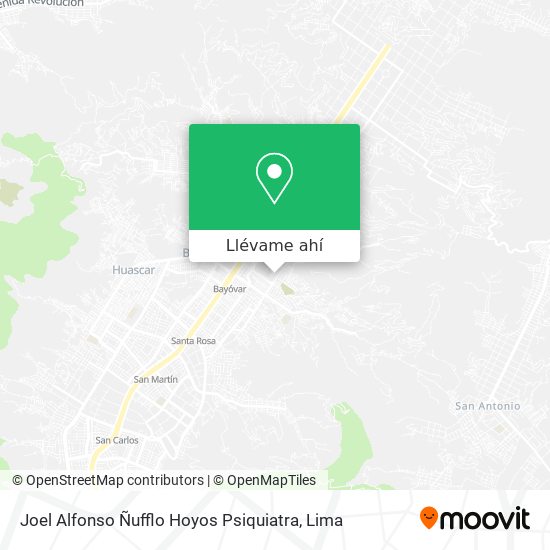 Mapa de Joel Alfonso Ñufflo Hoyos Psiquiatra