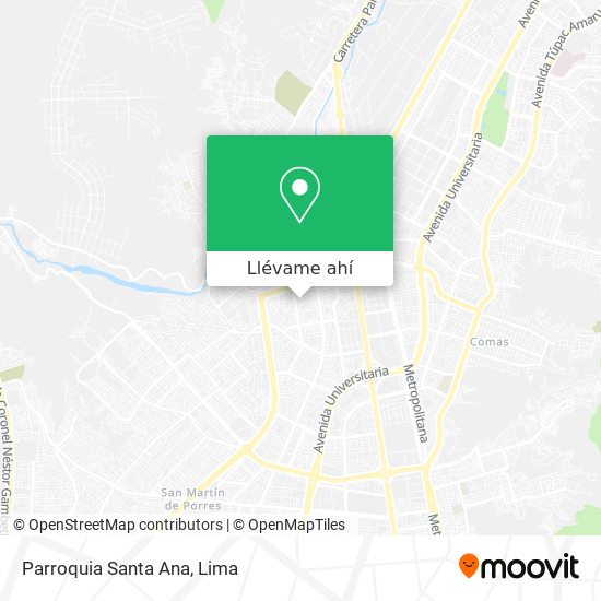 Mapa de Parroquia Santa Ana