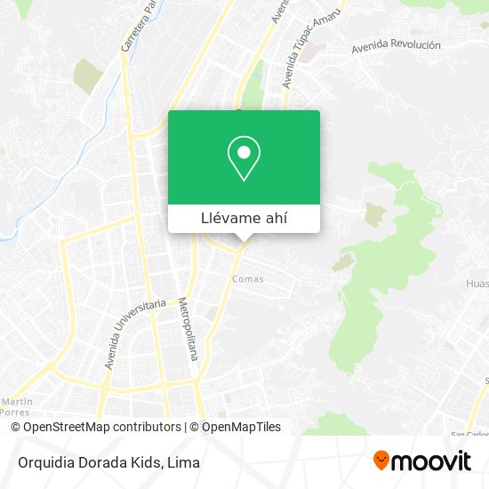 Mapa de Orquidia Dorada Kids