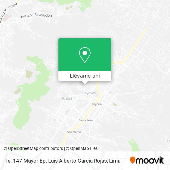 Mapa de Ie. 147 Mayor Ep. Luis Alberto Garcia Rojas