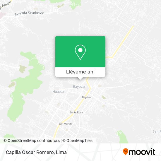 Mapa de Capilla Óscar Romero