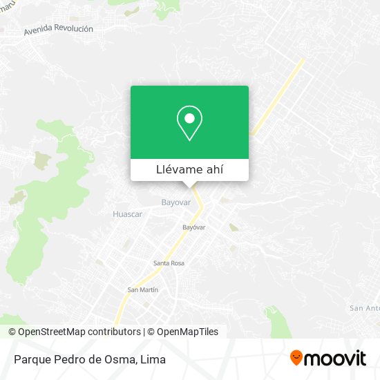 Mapa de Parque Pedro de Osma