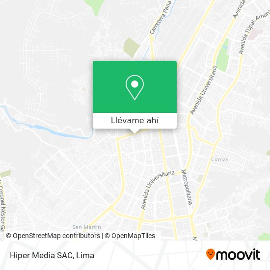 Mapa de Hiper Media SAC