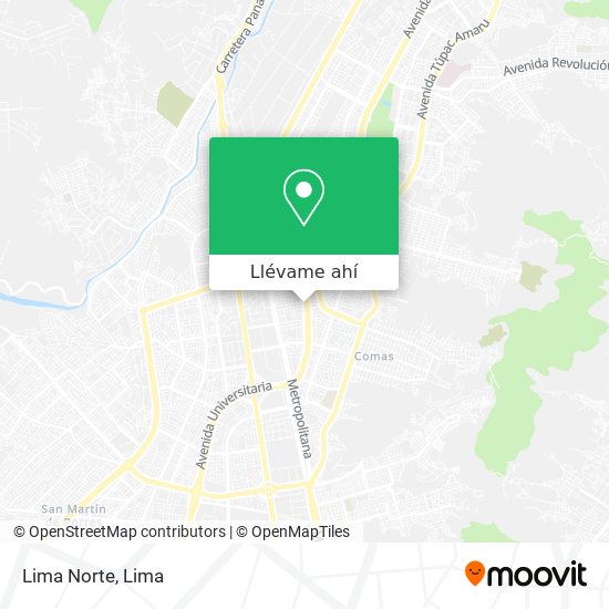 Mapa de Lima Norte