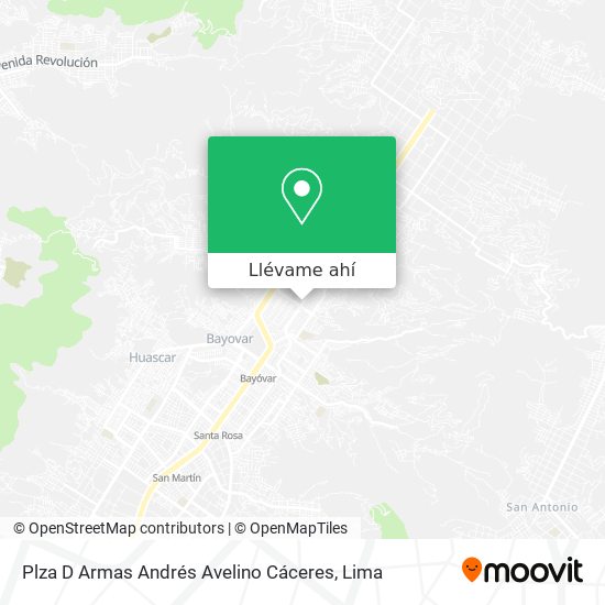 Mapa de Plza D Armas Andrés Avelino Cáceres