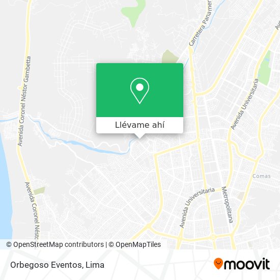 Mapa de Orbegoso Eventos