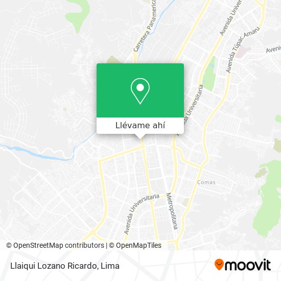 Mapa de Llaiqui Lozano Ricardo