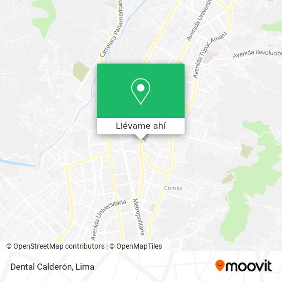 Mapa de Dental Calderón