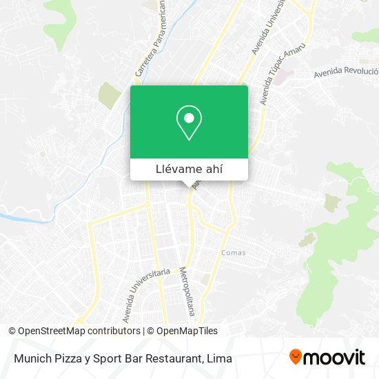 Mapa de Munich Pizza y Sport Bar Restaurant