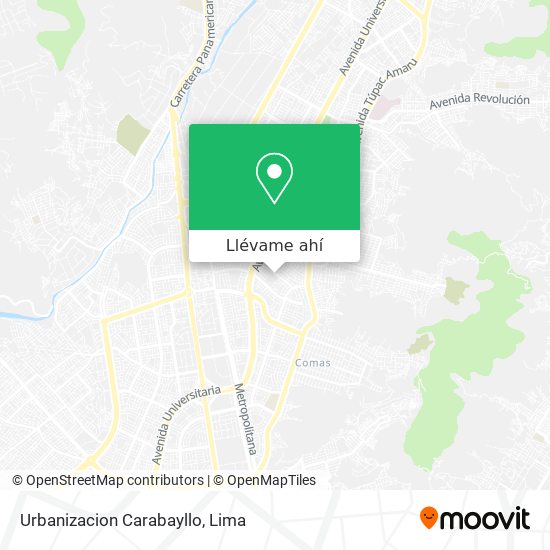 Mapa de Urbanizacion Carabayllo