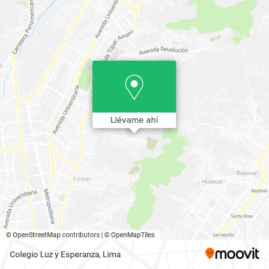 Mapa de Colegio Luz y Esperanza