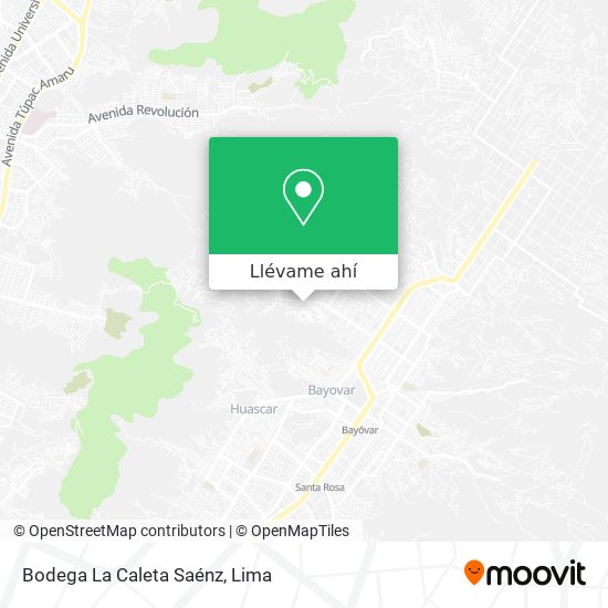 Mapa de Bodega La Caleta Saénz