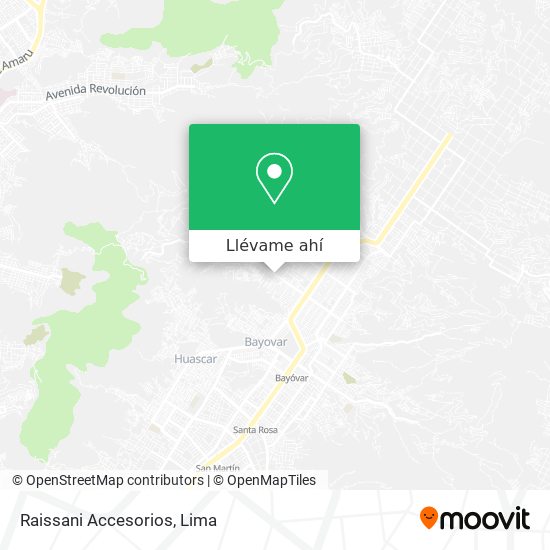 Mapa de Raissani Accesorios