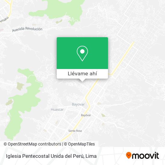 Mapa de Iglesia Pentecostal Unida del Perú