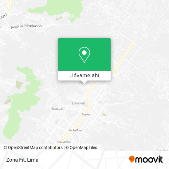 Mapa de Zona Fit