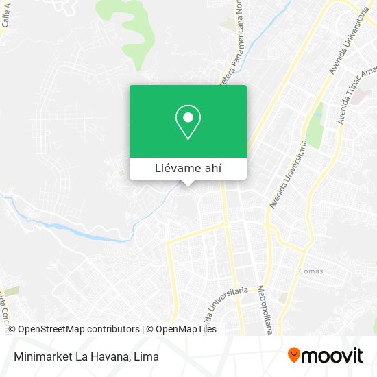 Mapa de Minimarket La Havana