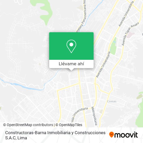 Mapa de Constructoras-Barna Inmobiliaria y Construcciones S.A.C