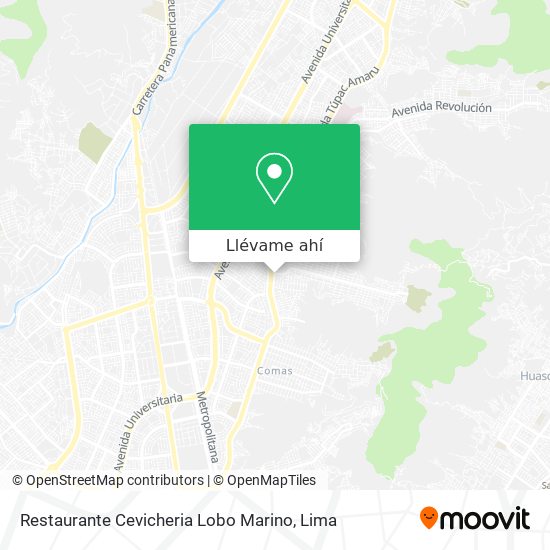 Mapa de Restaurante Cevicheria Lobo Marino