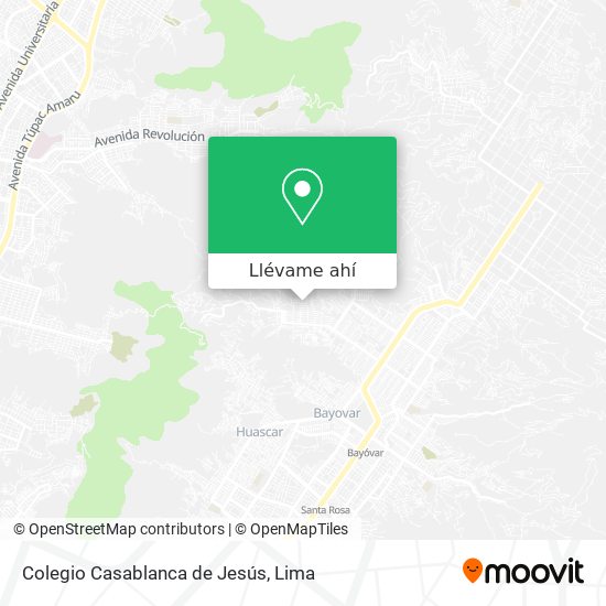 Mapa de Colegio Casablanca de Jesús