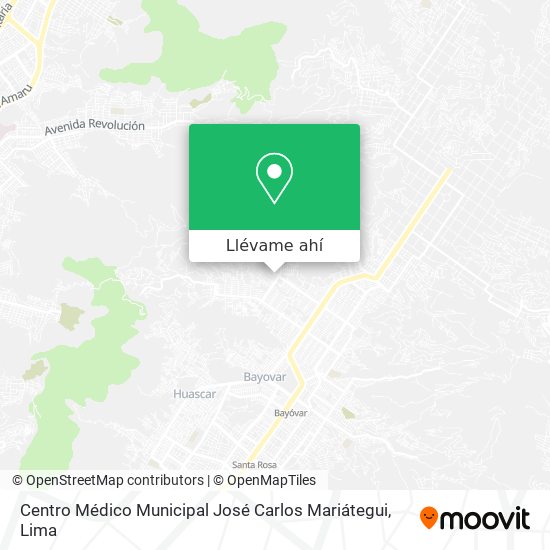 Mapa de Centro Médico Municipal José Carlos Mariátegui