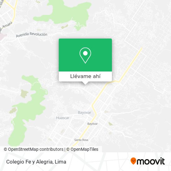 Mapa de Colegio Fe y Alegria