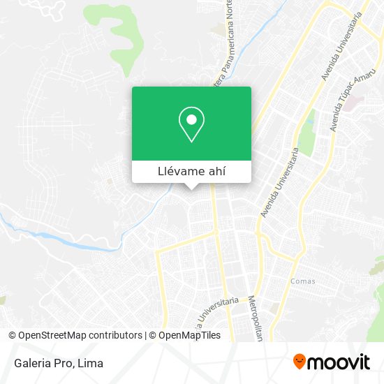 Mapa de Galeria Pro